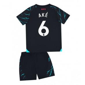 Manchester City Nathan Ake #6 Rezervni Dres za Dječji 2023-24 Kratak Rukavima (+ kratke hlače)